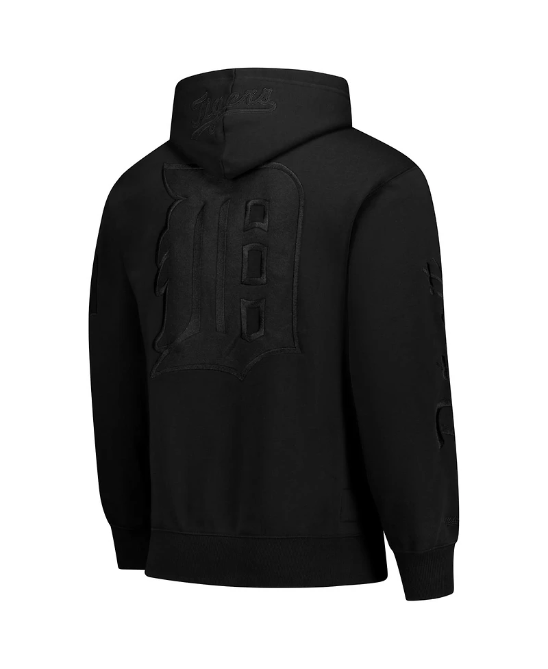 Mitchell & Ness Men's Black Detroit Tigers Phantom Fleece Hoodie