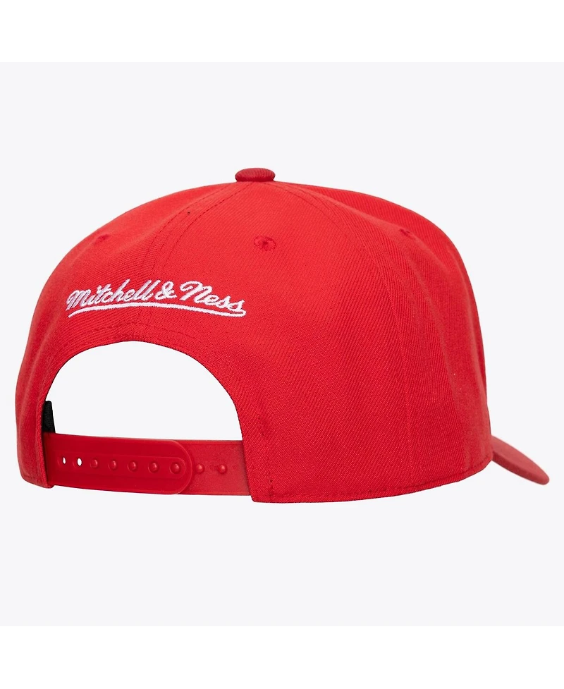 Mitchell & Ness Men's Red Chicago Bulls Legendary Home Pro Pinch Snapback Hat