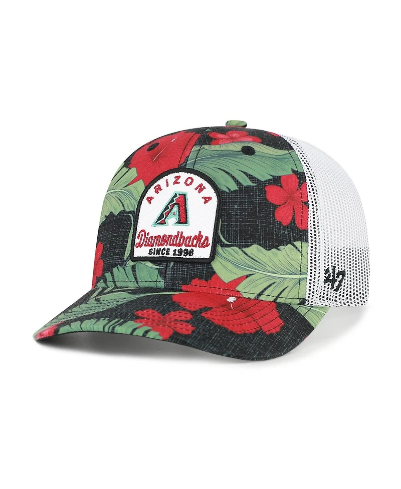 '47 Brand Men's Black Arizona Diamondbacks Tei Beachside Adjustable Trucker Hat