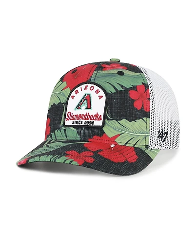 '47 Brand Men's Black Arizona Diamondbacks Tei Beachside Adjustable Trucker Hat