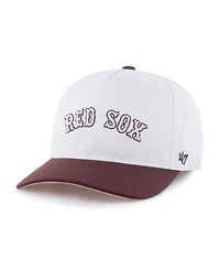 '47 Brand Men's and Women's Stone/Burgundy Boston Red Sox Love Letter Adjustable Hitch Hat