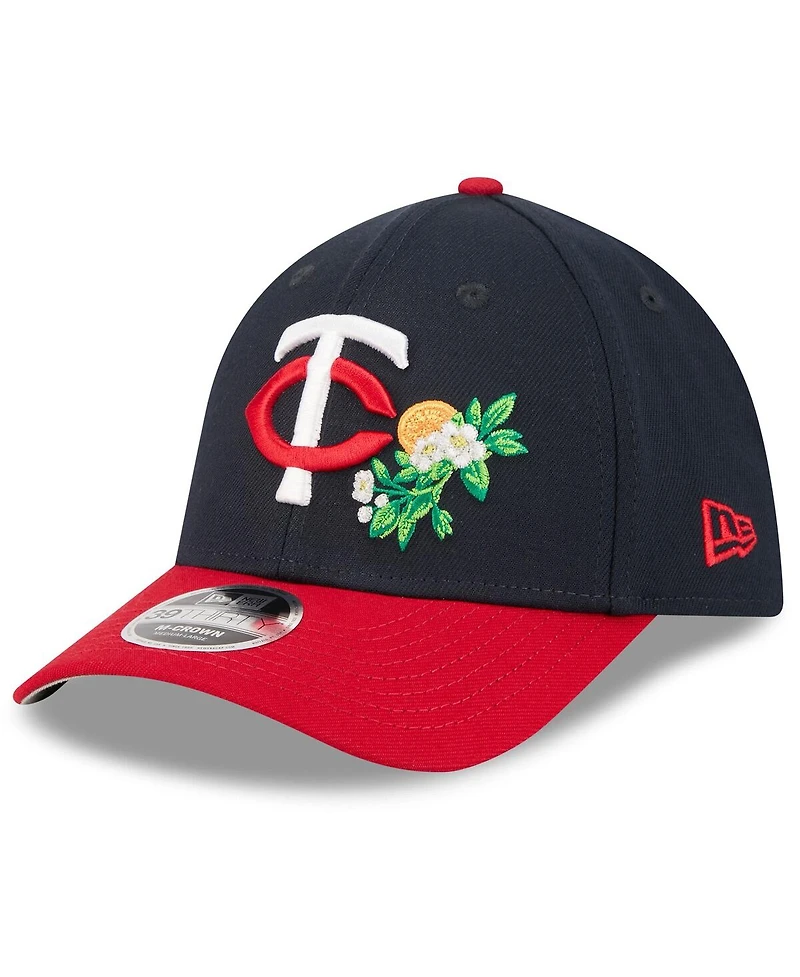 New Era Men's Navy/Red Minnesota Twins 2026 Spring Training M-Crown 39THIRTY Flex Hat