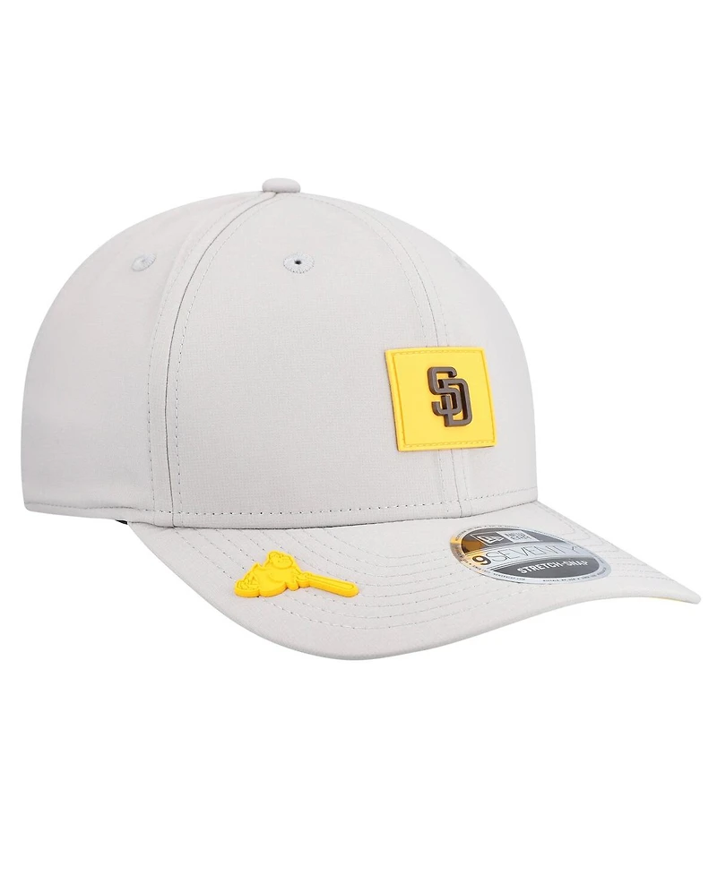 New Era Men's Gray San Diego Padres 2026 Clubhouse 9SEVENTY Adjustable Hat