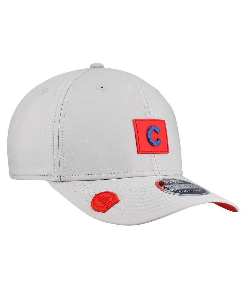 New Era Men's Gray Chicago Cubs 2026 Clubhouse 9SEVENTY Adjustable Hat