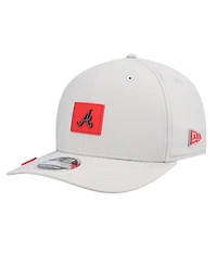 New Era Men's Gray Atlanta Braves 2026 Clubhouse 9SEVENTY Adjustable Hat