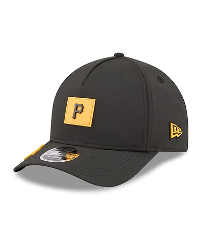 New Era Men's Black Pittsburgh Pirates 2026 Clubhouse 9FORTY A-Frame Adjustable Hat