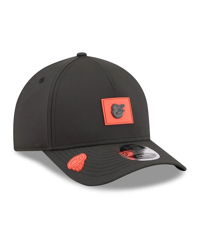 New Era Men's Black Baltimore Orioles 2026 Clubhouse 9FORTY A-Frame Adjustable Hat