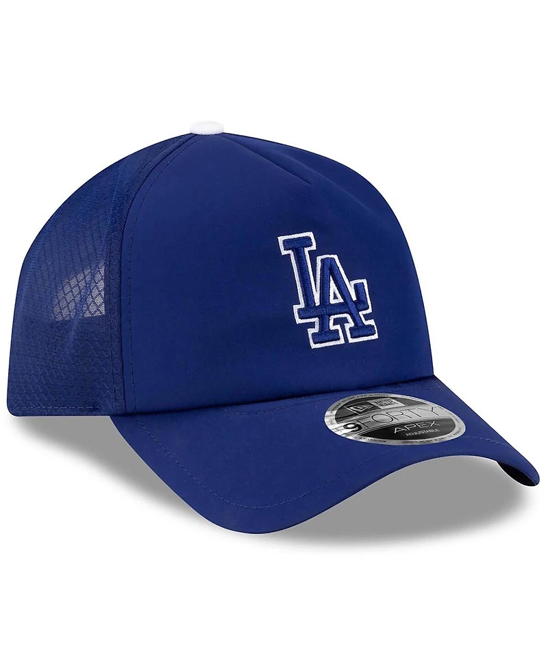 New Era Men's Royal Los Angeles Dodgers 2026 Batting Practice Apex 9FORTY Adjustable Trucker Hat