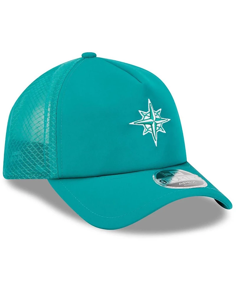 New Era Men's Teal Seattle Mariners 2026 Batting Practice Alternate Apex 9FORTY Adjustable Hat