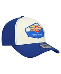 New Era Men's Stone/Royal Chicago Cubs 2026 Spring Training Fan Pack Gradient 39THIRTY Flex Hat