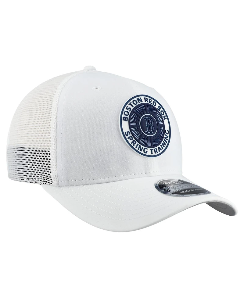 New Era Men's White Boston Red Sox 2026 Spring Training Fan Pack 9SEVENTY Adjustable Trucker Hat