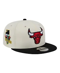 New Era Men's Cream Chicago Bulls Injection Localized 9FIFTY Snapback Hat