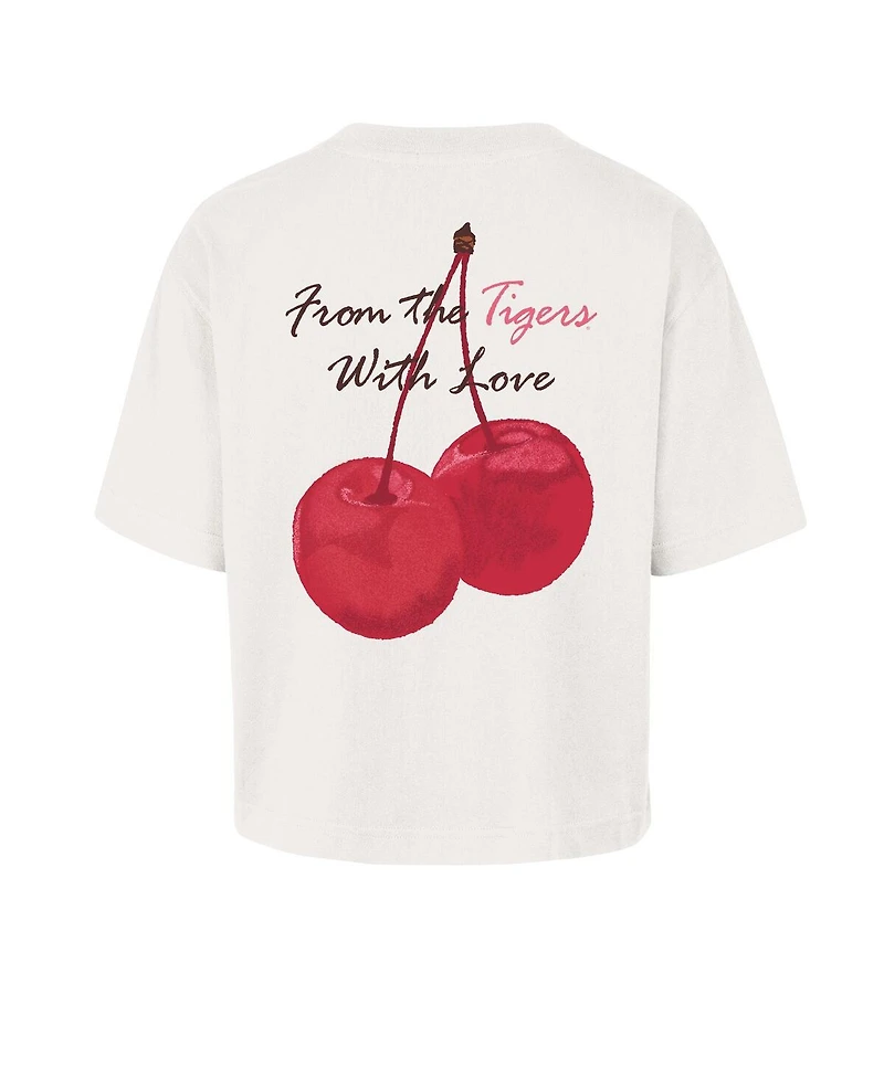 '47 Brand Women's Cream Detroit Tigers Love Letter Reed City T-Shirt