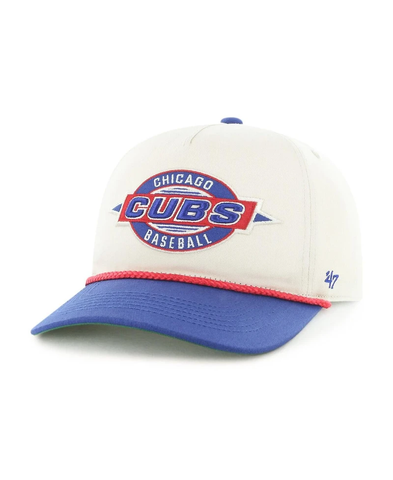 '47 Brand Big Boys and Girls Natural/Royal Chicago Cubs Frame Out Hitch Adjustable Hat
