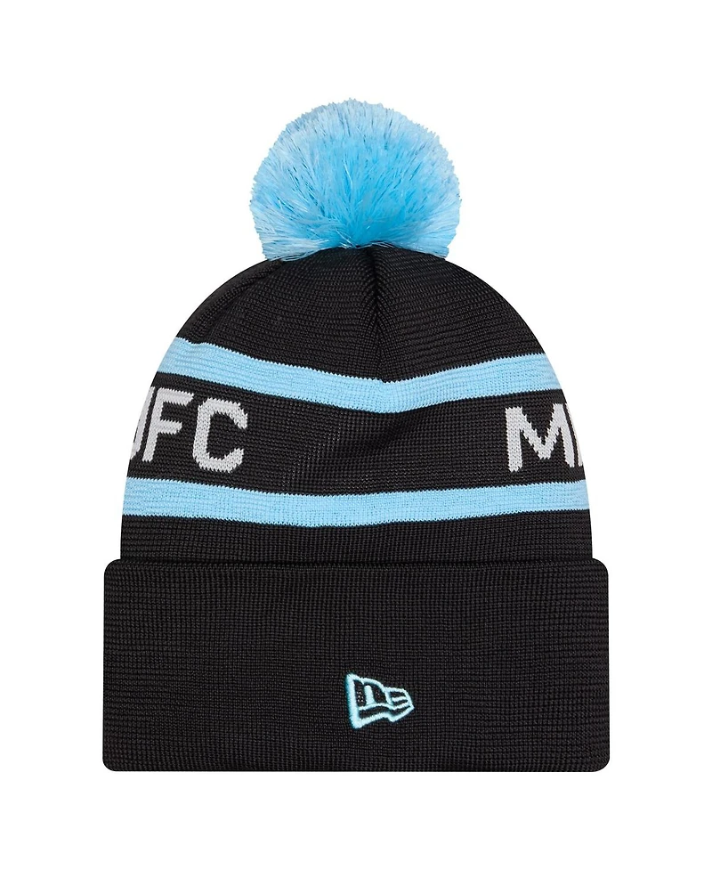 New Era Men's Black Minnesota United Fc 2026 Jersey Hook Cuffed Pom with Knit Hat