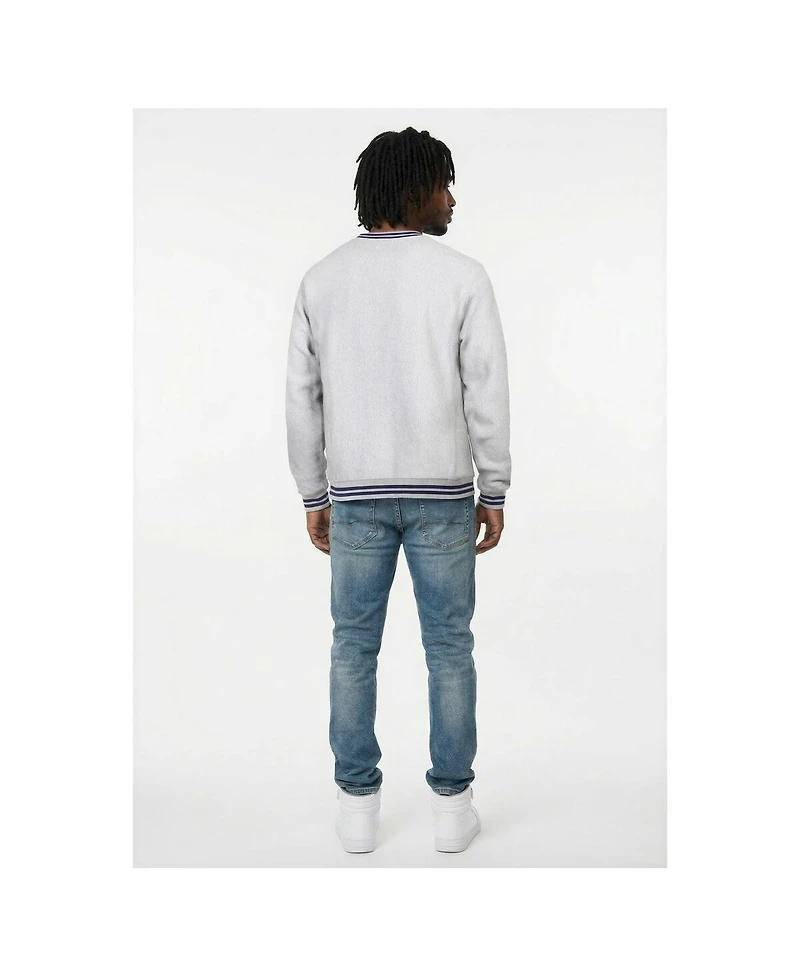 Champion Men's Heather Gray New York Yankees Reverse Weave Sweatshirt