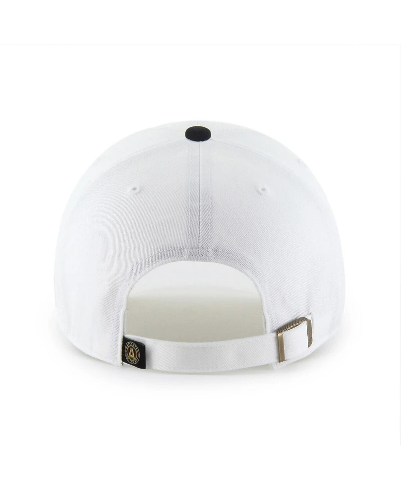 '47 Brand Men's White Atlanta United Fc Two-Tone Clean Up Adjustable Hat