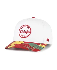 '47 Brand Men's White/Red Kansas City Chiefs Beach Side Hitch Adjustable Hat