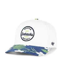 '47 Brand Men's White/College Navy Seattle Seahawks Beach Side Hitch Adjustable Hat