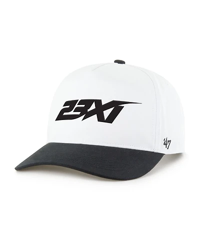 '47 Brand Men's White/Black 23XI Racing Nascar Two-Tone Team Adjustable Hitch Hat