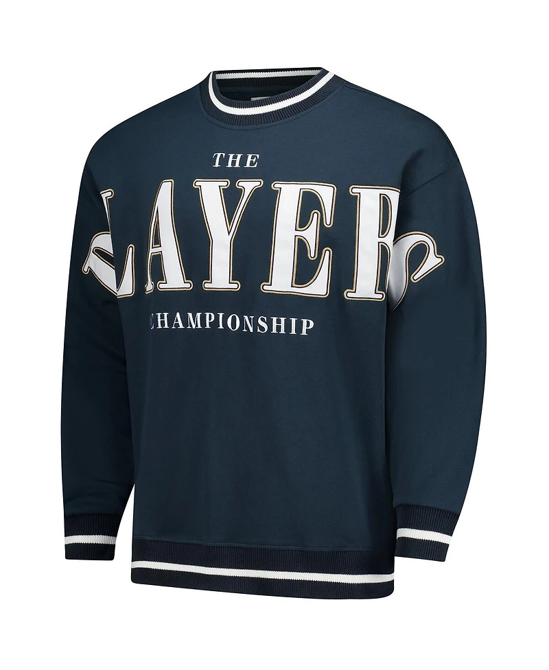 Barstool Golf Men's Navy The Players Oversized Graphic Sweatshirt