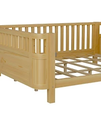 Streamdale Furniture Queen Wood Platform Bed, Low Profile