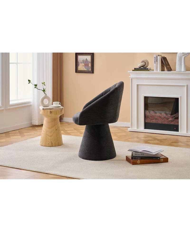 Streamdale Furniture Chenille Swivel Accent Armchair