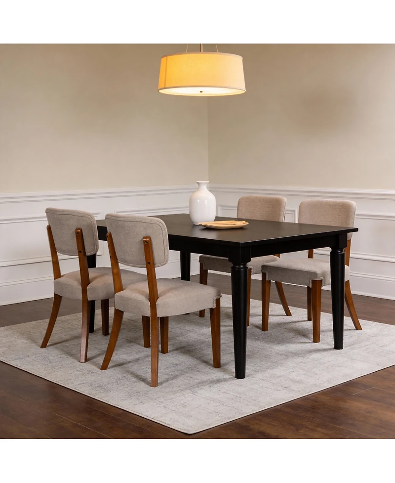 Streamdale Furniture Modern Armless Dining Chairs Set of 2.