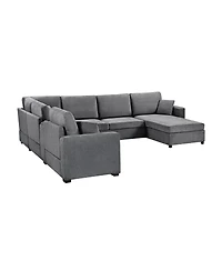 Streamdale Furniture 5-Seat U-Shape Sectional Sofa with Chaise and Storage