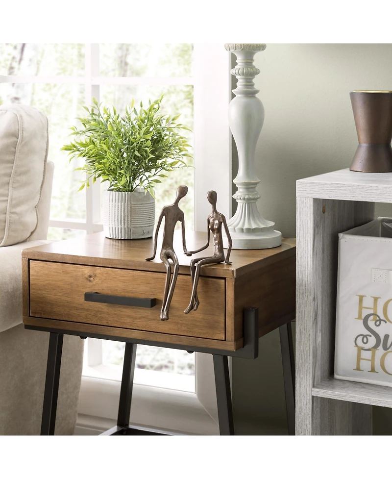 Danya B. Sitting Couple Cast Bronze