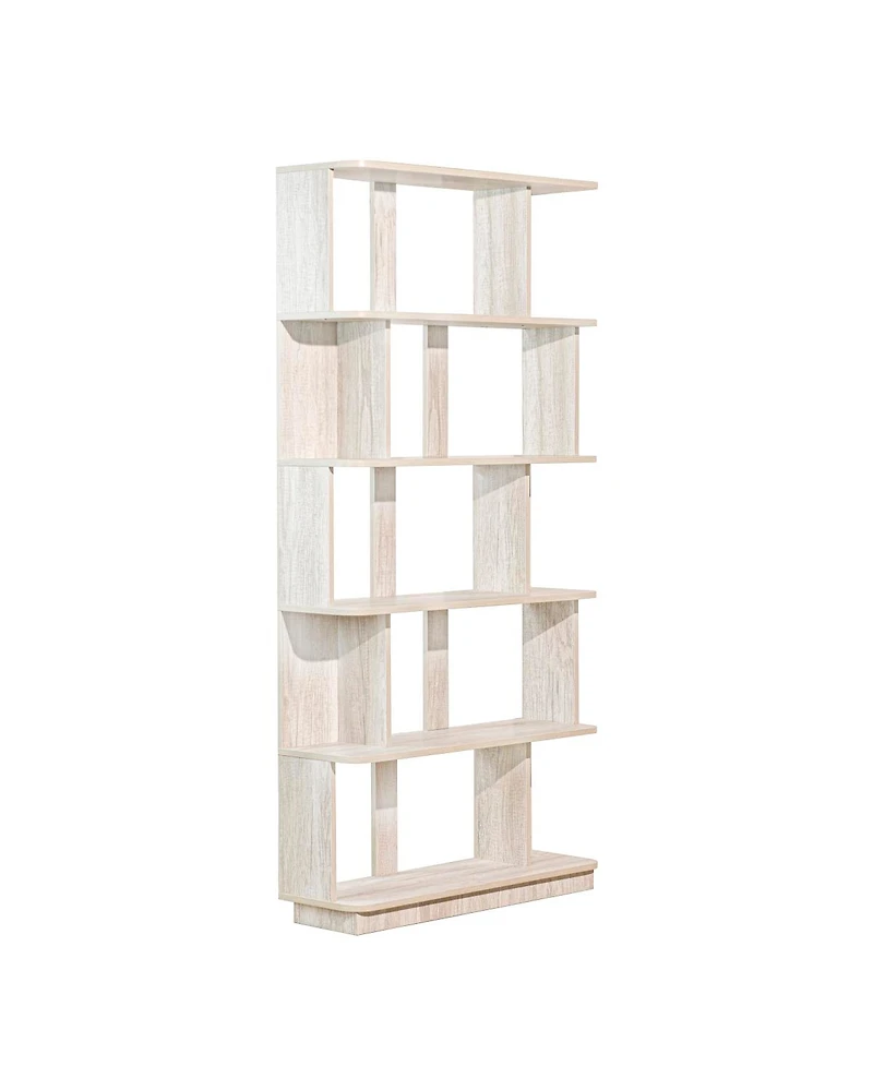 Streamdale Furniture 31.5"x64.56" 5-Tier Open Bookshelf Mdf Display Shelving