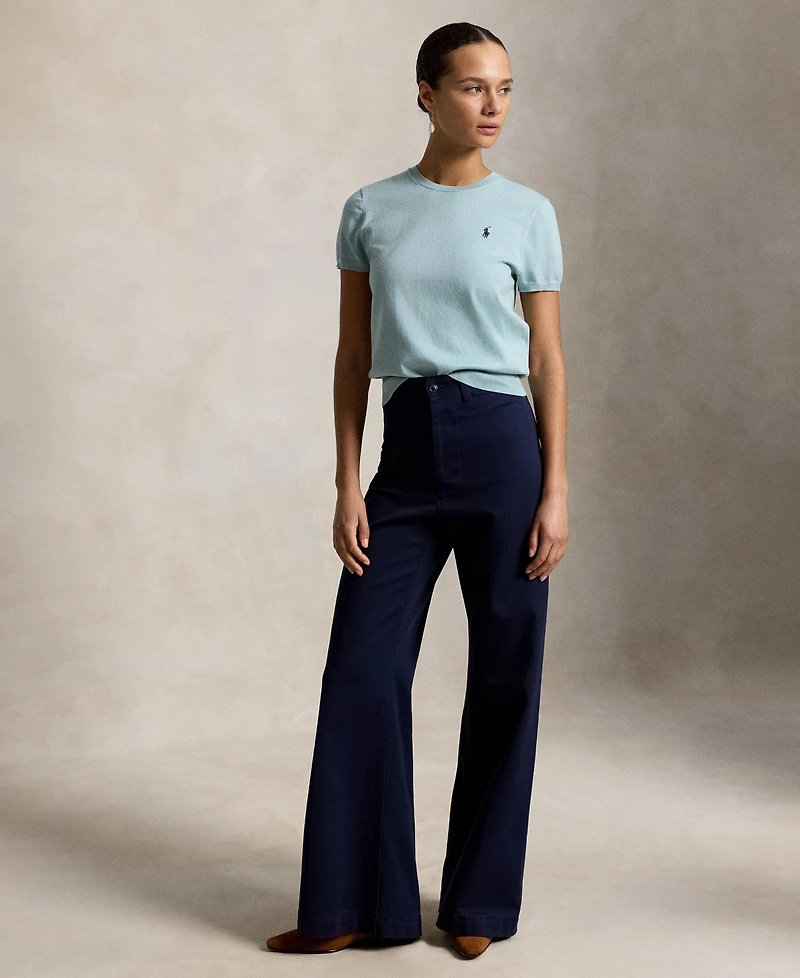 Polo Ralph Lauren Women's Short-Sleeve Crewneck Sweater