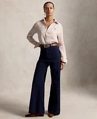 Polo Ralph Lauren Women's Classic Fit Striped Spread Collar Shirt