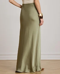 Lauren Ralph Women's A-Line Charmeuse Maxi Skirt