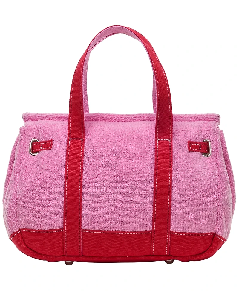 Sunwin Madaket Terry and Cotton Canvas Small Tote Handbag