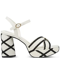 Karl Lagerfeld Paris Women's Hickory Platform Dress Sandals