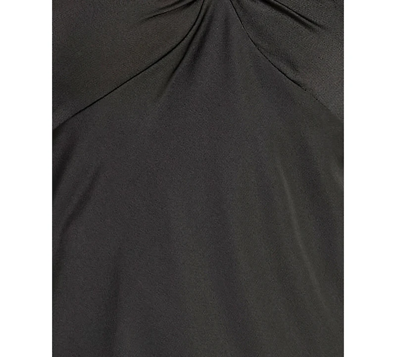 City Studios Juniors' Halter Neck Satin Mini Dress