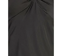 City Studios Juniors' Halter Neck Satin Mini Dress