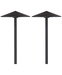 John Timberland Chesapeake 21 High Modern Outdoor Landscape Path Lights Porch House Set of 2 Led Bulb Metal Metal Shade