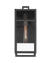 John Timberland San Lucas 14 High Modern Outdoor Wall Light Fixture Mount Porch House Weatherproof Sand Glass Shade