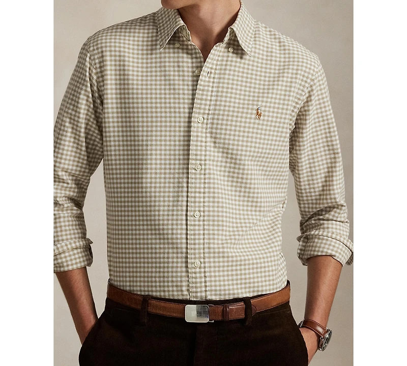 Polo Ralph Lauren Men's Custom-Fit Gingham Oxford Shirt