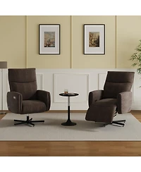 Streamdale Furniture Electric Swivel Recliner w/ Usb/Type-c, Velvet Accent Chair