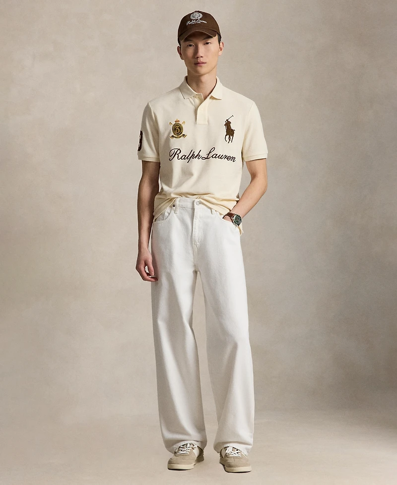 Polo Ralph Lauren Men's Custom Slim-Fit Big Pony Mesh Shirt