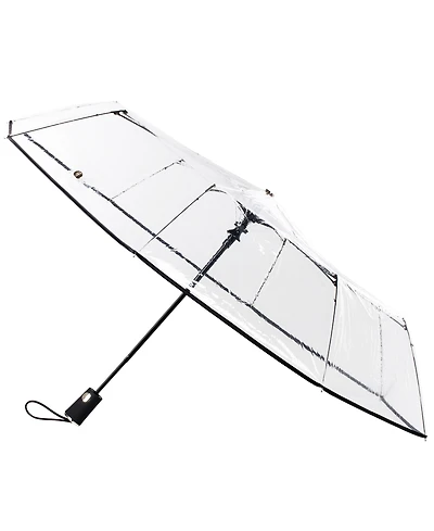 Totes 3-Section Auto-Open Clear Umbrella
