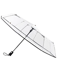 Totes 3-Section Auto-Open Clear Umbrella