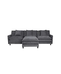 Streamdale Furniture L-Shaped Modular Chenille Sofa - Versatile Comfort and Style