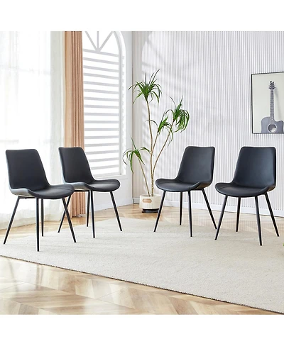 Streamdale Furniture Faux Leather Dining Chairs