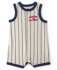 Carter's Baby Boys' Cotton Short-Sleeve Romper