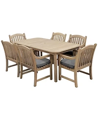 Bristol 7-Pc. Rectangle Dining Set (Dining Table and Chairs), Created for Macy's