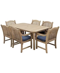 Bristol 7-Pc. Rectangle Dining Set (Dining Table and Chairs), Created for Macy's